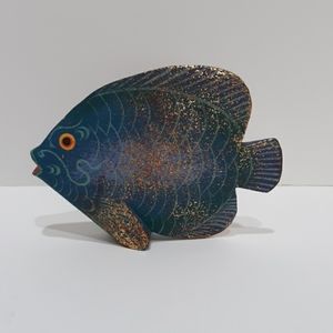 Hand Carved Wood Fish Hawaii